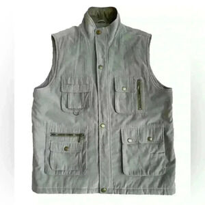 Vintage Mian AA Utility Vest Gilet Fishing Jacket Sleeveless Outdoor Quilted XXL